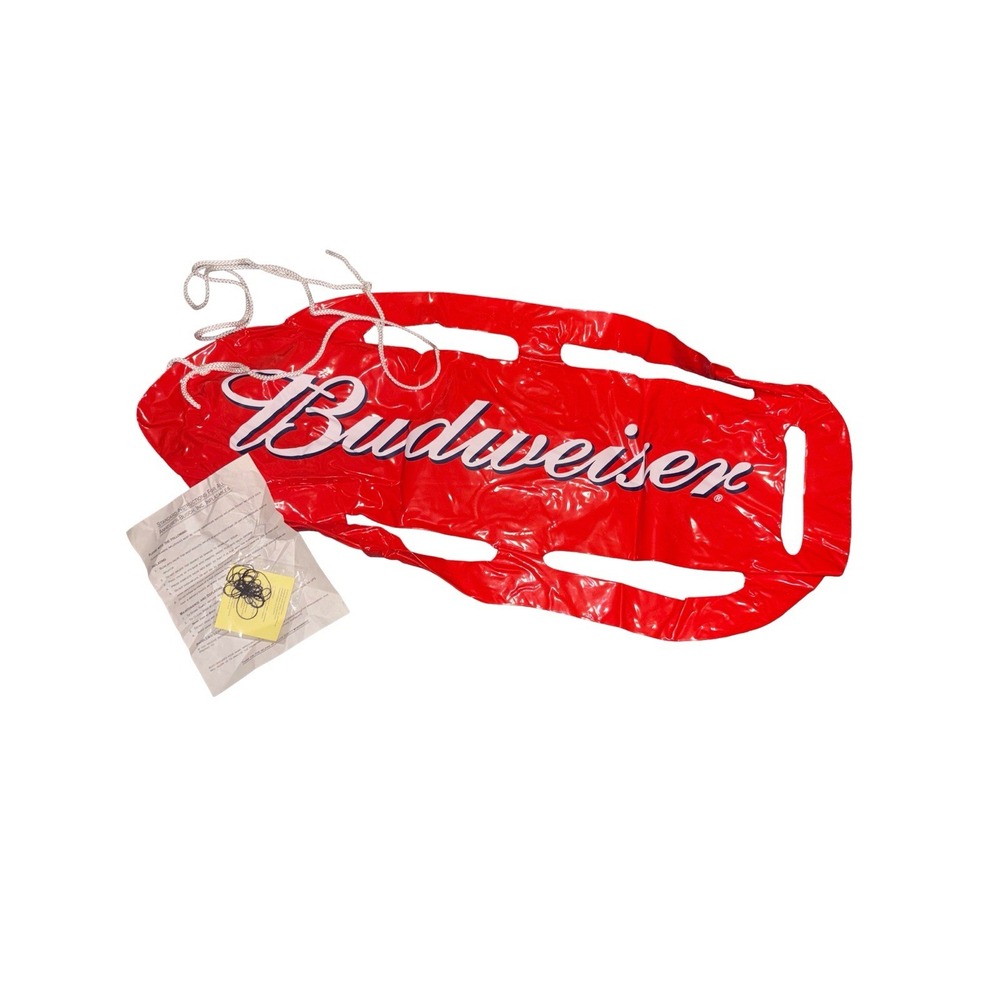 New Budweiser Inflatable Raft /hanging Decor‎ 29"x12" Vintage